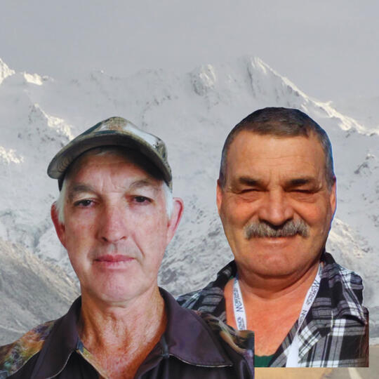 Photograph of Ian Westwell and Bryan Robinson, owners of Timaru Heatpumps & Serving.
